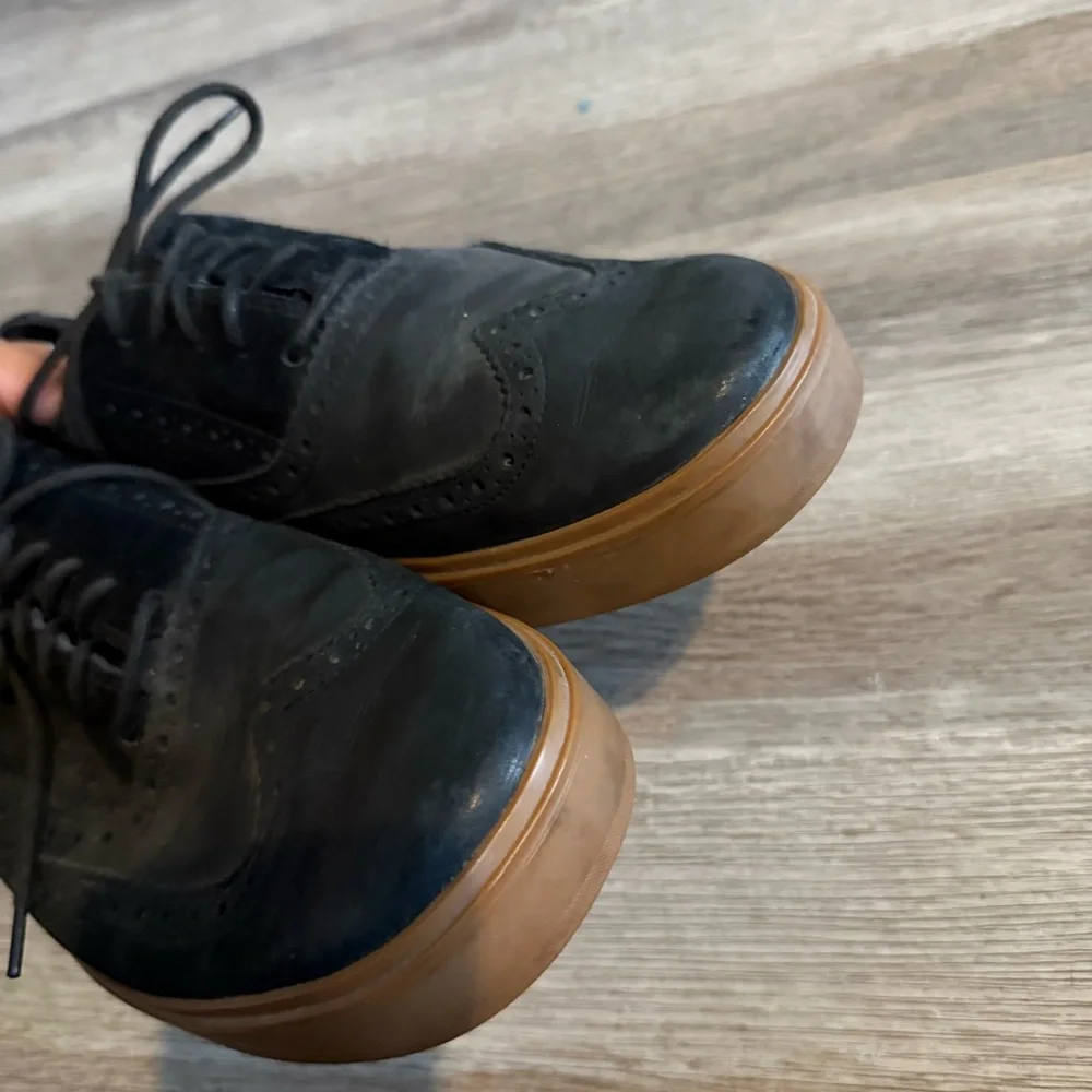 Cole Hahn Classic Black Leather Wingtip Sneakers